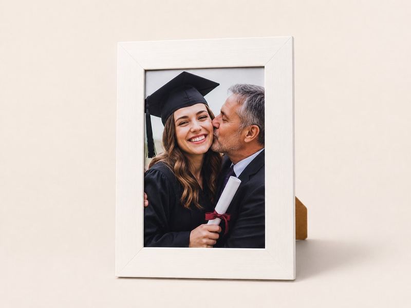 Porta-retrato 15×21 cm · Vidro 3 cm na cor Branco
