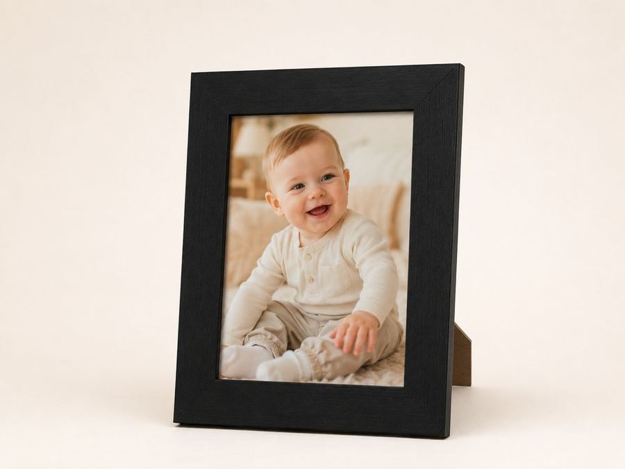 Porta-retrato 15×21 cm · Vidro 3 cm na cor Preto