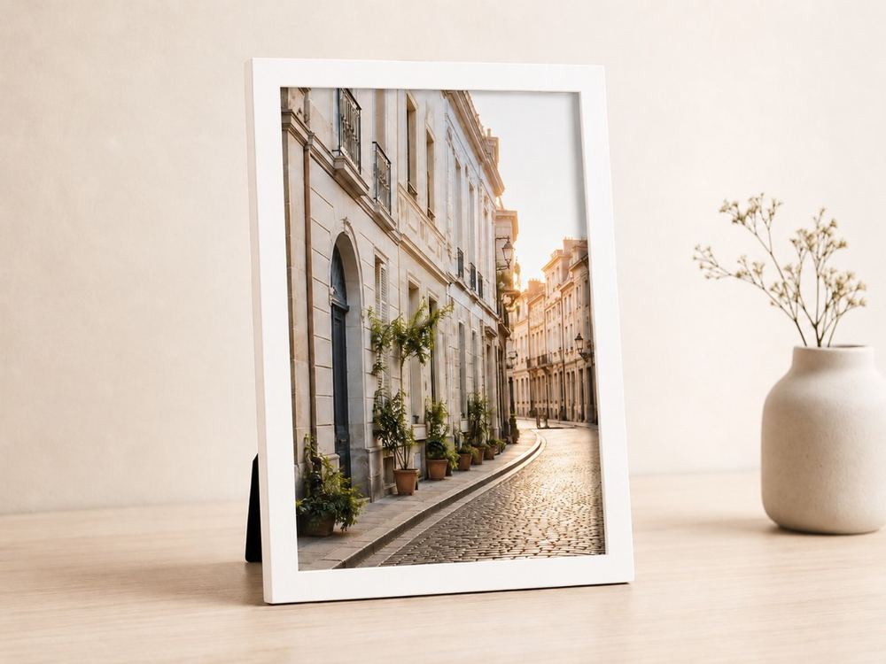 Porta-retrato 20×30 cm · Vidro 2 cm na cor Branco
