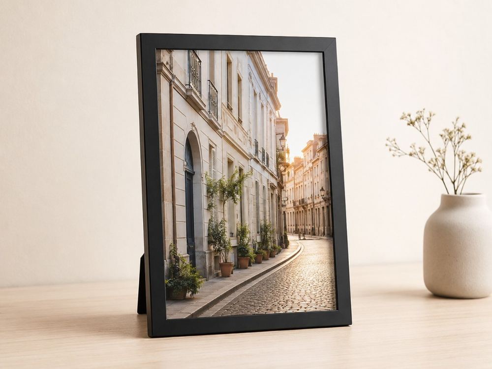 Porta-retrato 20×30 cm · Vidro 2 cm na cor Preto